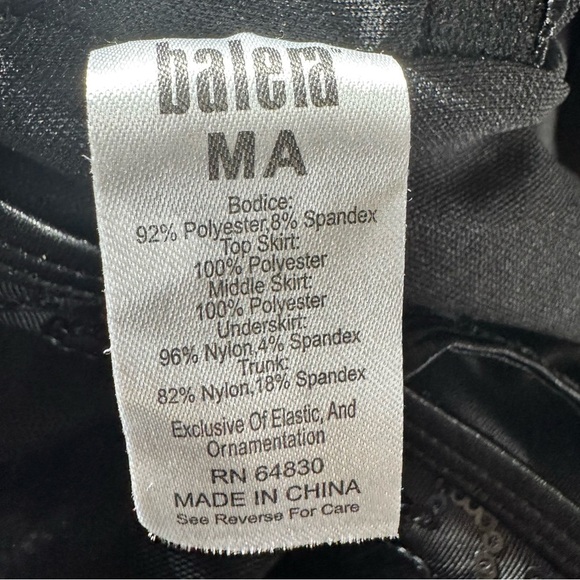 Balera Black Sequin Dance Costume Tutu Size Medium - Picture 8 of 8